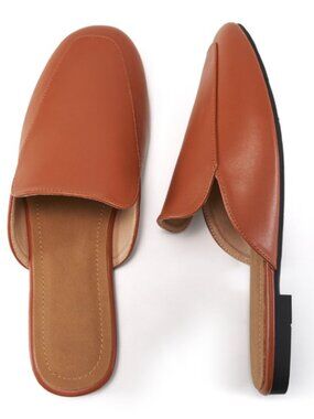 MULE SHOES WOMEN SPRING SHOES Mules Round Toe Slip On Flat Mules Summer SIZE 37